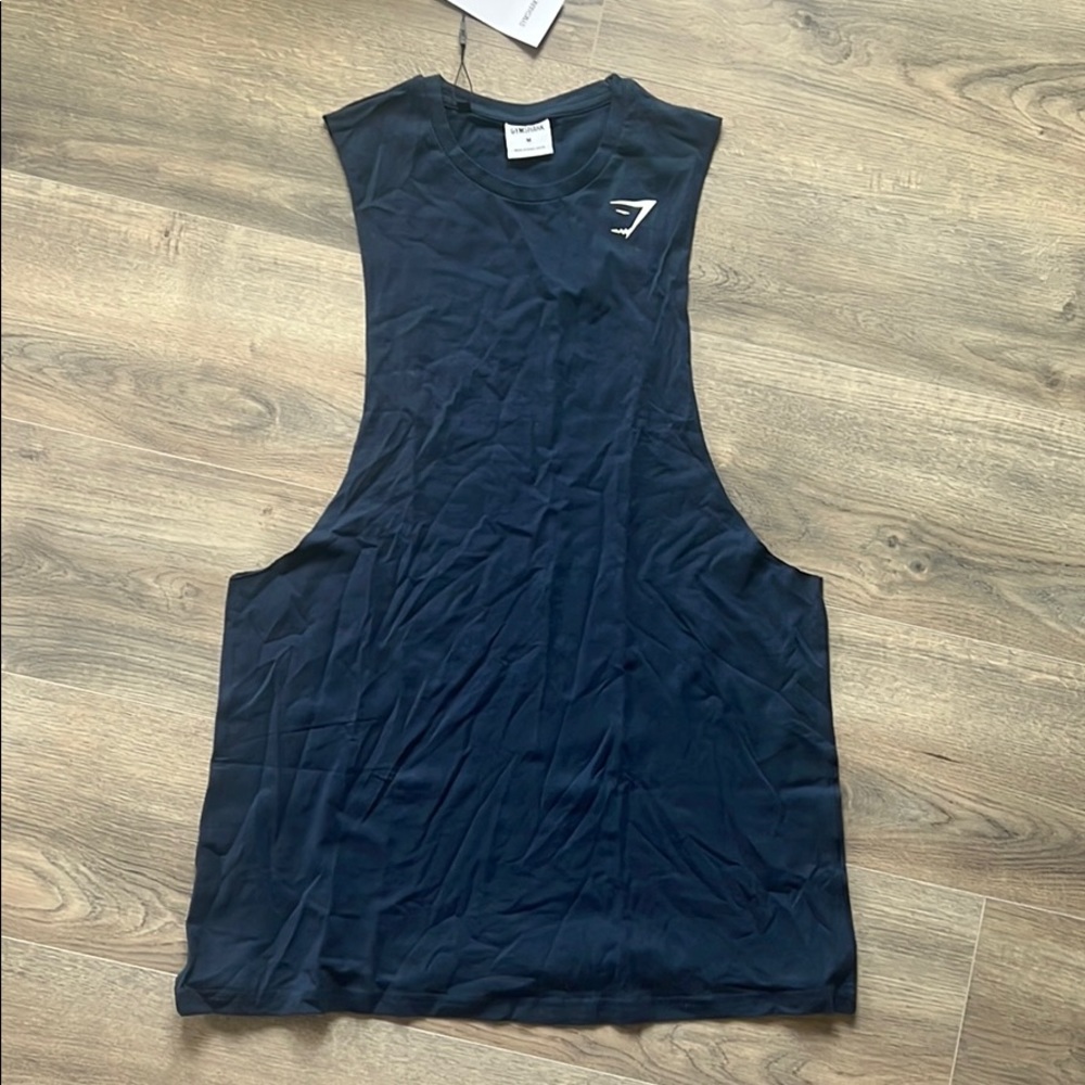 Mens Gym shark Critical Drop Armhole T- Shirt